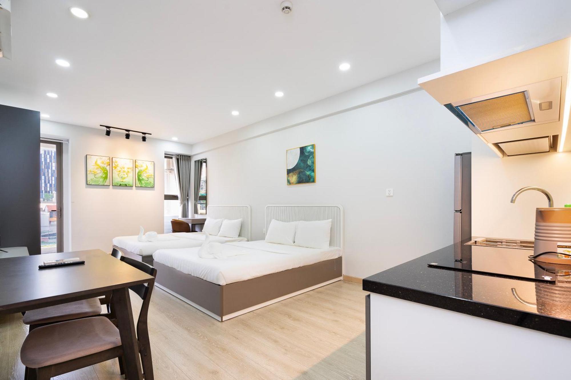 הו צ'י מין סיטי Otis Millennium Saigon Balcony Apartment חדר תמונה